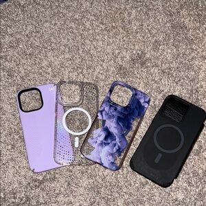 Case-Mate/Tech21 Purple and Black Phone Cases